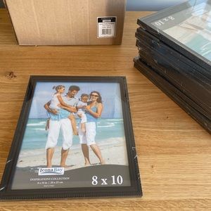 Black 8”x10” picture frames - set of 12